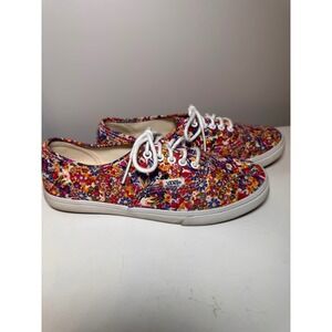 Vans Authentic Lo Pro Ditsy Floral Print Sneakers Multi Color Womens 7 Mens 5.5